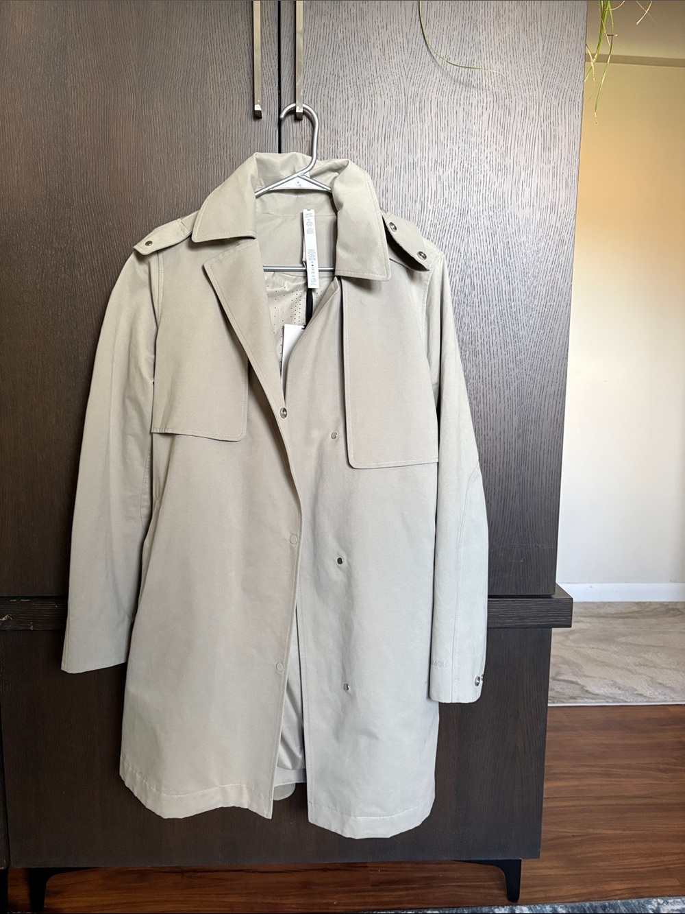 Lululemon Always There Short Trench - Light Gray